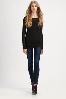 Rag & Bone The Jekyll Leathertrim Jeans - Lyst