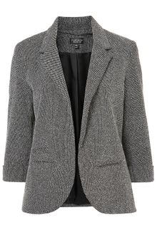 Topshop Neppy Ponte Blazer - Lyst