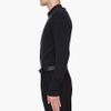 Yves Saint Laurent Black Leather Trim Cashmere Sweater in Black for Men - Lyst
