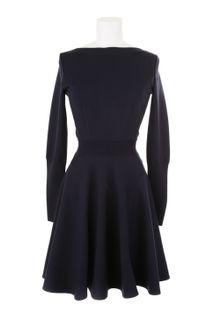 Alaïa Dress in Virgin Wool and Polyester - Lyst