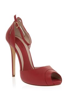 Elie Saab Ankle Strap Peep Toe Sandal - Lyst
