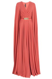 Elie Saab Long Cap Detail Gown - Lyst