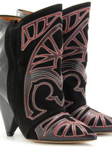 Isabel Marant Berry Ankle Boots with Cutout Appliqué - Lyst