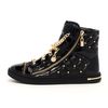Michael Kors Chainlace Quilted Hightop in Gold (black) - Lyst