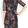 Mulberry Leather Trimmed Tie Dye Lace Dress in Multicolor (multicolored) - Lyst
