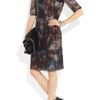 Mulberry Leather Trimmed Tie Dye Lace Dress in Multicolor (multicolored) - Lyst