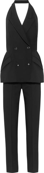 Stella Mccartney Jodie Wool Twill Tuxedo Jumpsuit in Black - Lyst