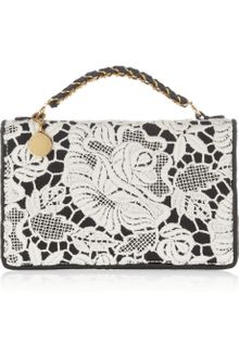 Stella McCartney Grace Lace and Satin Cutch - Lyst