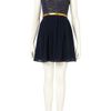 Topshop Glitter Crinkle Dress By Wal G in Blue (navy blue) - Lyst