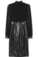 Valentino Lace and Leather Dress