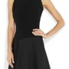Victoria Beckham Cut Out Back Crepe Dress in Black - Lyst
