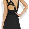 Victoria Beckham Cut Out Back Crepe Dress in Black - Lyst