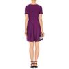 Yves Saint Laurent Flared Dress with Puckered Trim in Purple (eggplant) - Lyst