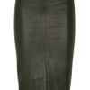 Zero + Maria Cornejo Leather Pencil Skirt in Green - Lyst