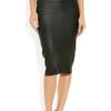Zero + Maria Cornejo Leather Pencil Skirt in Green - Lyst