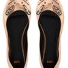 Asos Asos Little Miss Metallic Ballet Flats in Pink (bronze) - Lyst