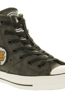 Converse Leather Hi Black Motorcycle Jacket Gorillaz - Lyst
