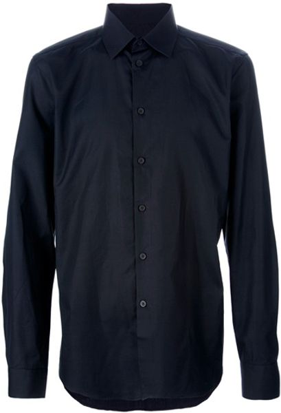 Givenchy Classic Shirt in Black for Men - Lyst