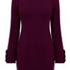 Karen Millen Essential Sweater Knit Dress in Purple - Lyst