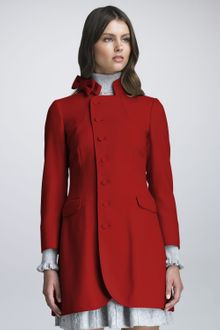 RED Valentino Bow Collar Coat - Lyst