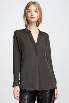 Vince Silk Blouse - Lyst