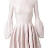 Alexander Mcqueen Floral Brocade Silk Wool Knit Dress in Pink - Lyst