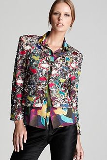 Alice + Olivia Jacket Ellie Open Front - Lyst