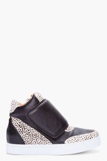 Jeffrey Campbell Spotted Calfhair Prism Sneakers - Lyst