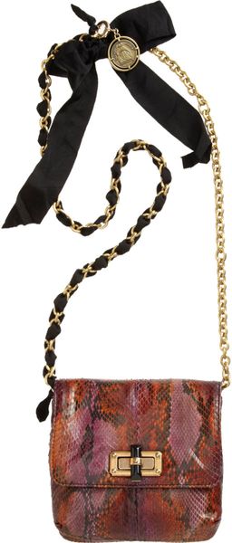 Lanvin Python Happy Mini Pop Bag - Lyst