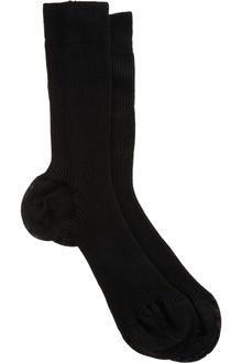Maria La Rosa Narrow Ribbed Midcalf Sock - Lyst