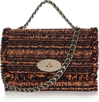 Mulberry Lily Bouclé Tweed Shoulder Bag - Lyst