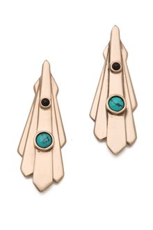 Pamela Love Keyhole Earrings - Lyst