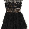 Prabal Gurung Embellished Mesh and Feather Silkorganza Top in Black - Lyst