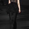 Prabal Gurung Embellished Mesh and Feather Silkorganza Top in Black - Lyst