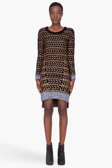 Rag & Bone Bronze Wool Lisbeth Dress - Lyst