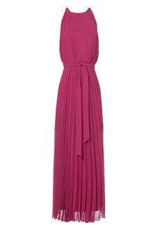 Jane Norman Pink Pleated Maxi Dress - Lyst