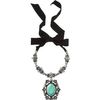 Lanvin Crystal Small Barbara Pendant Necklace in Green - Lyst