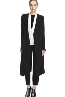 Narciso Rodriguez Black Nylon Crepe Sable Coat - Lyst
