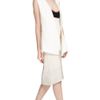 Narciso Rodriguez White Linen SilkBonded Tweed Vest in White - Lyst