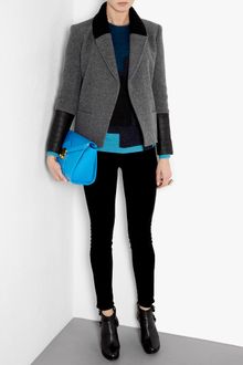 Theory Ponette Quilted Leather Cuffed Jacket - Lyst