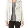 Blk Dnm Motorcycle Leather Jacket in White (smoke) - Lyst