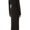 Calvin Klein Long Sleeve Jersey Gown in Black - Lyst