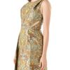Matthew Williamson Brocade Cutout Dress in Gold (mint) - Lyst
