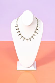 Nasty Gal Spiked Chain Necklace - Lyst