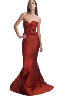 Zac Posen Cayenne Sweetheart Neckline Evening Gown - Lyst