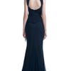 Zac Posen Flutter Sleeve Evening Gown in Blue (midnight) - Lyst