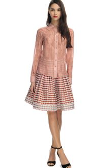 Z Spoke by Zac Posen Mini Polka Dot Chiffon Blouse - Lyst