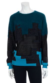 3.1 Phillip Lim Mohair Digital Print Sweater - Lyst