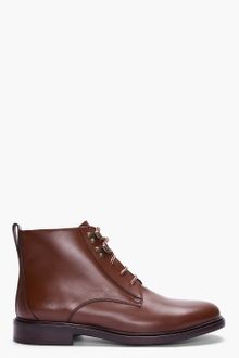 A.P.C. Dark Brown Leather Montates Boots - Lyst