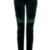 Balmain Bottle Green Lowrise Skinny Velvet Pants in Black (green) - Lyst